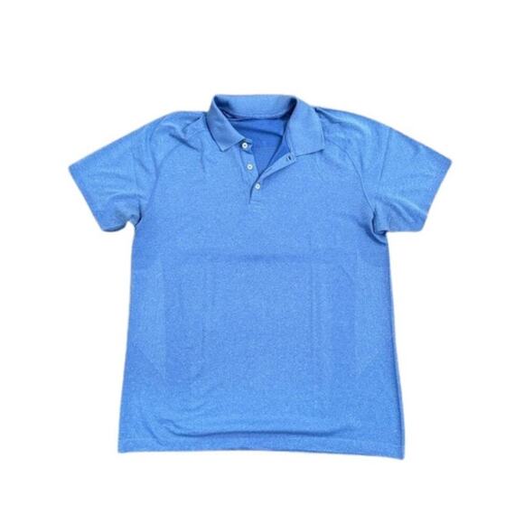 Lululemon Metal Vent Tech Performance Short Sleeve Polo - Men's Large - Blue - Picture 5 of 16